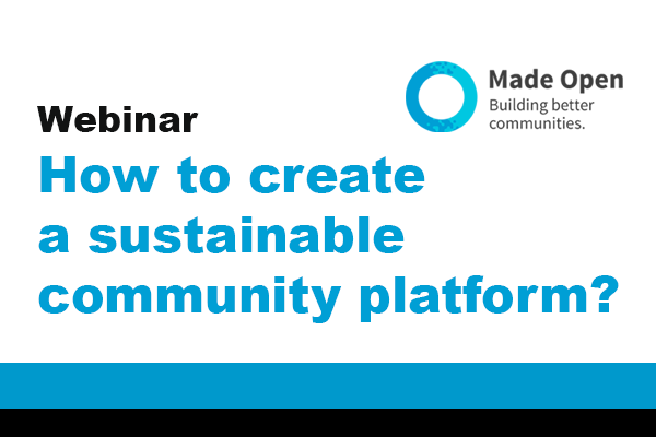 How to create a sustainable community platform? 25th June 12noon